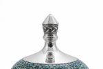 Firoozeh Koobi Turquoise On Silver Sugar Bowl - Image 4