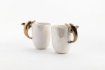 Ceramic Mug Gold Dolphin Handle - Image 2