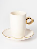 Proposal White Mug Golden Ring - Image 3