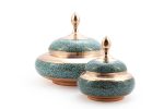 Turquoise Inlaying Or Firoozeh Koobi Candy Pot - Image 2