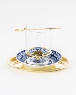 Ramadan Kareem Glass Teacup & Saucer Set - Image 2