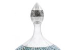 Firoozeh Koobi Turquoise On Silver Candy Jar - Image 3