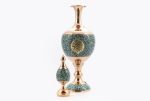 Turquoise Inlaying Or Firoozeh Koobi Toranj Vase - Image 2