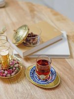Ramadan Kareem Glass Teacup & Saucer Set - Image 4