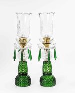 Green Hurricane Candle Holders - Image 2