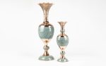 Firoozeh Koobi Or Turquoise Inlaying Vases - Image 4