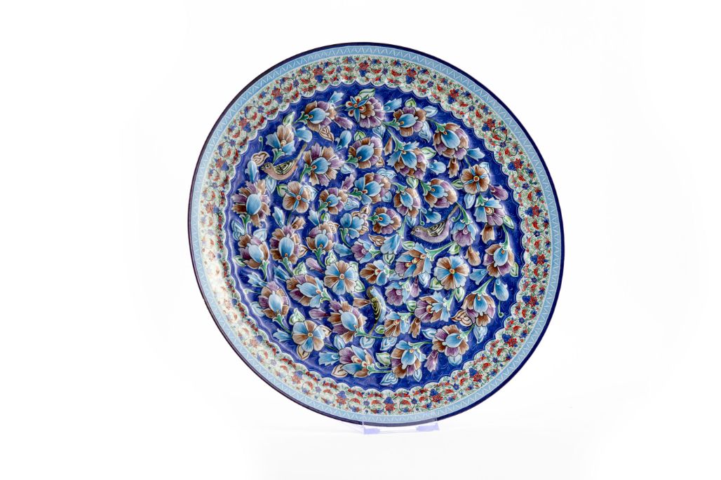 Circle Minakari Wall Hanging Plate 30 Cm - Featured Image Circle Minakari Wall Hanging Plate 30 Cm - Image 1