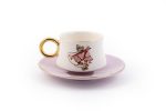 Flying Painted Cup And Saucer