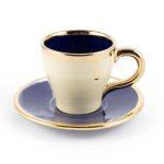 Teacup And Saucer Golden Rimmed