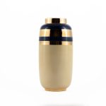 Lapis Blue Vase With Gold Trim