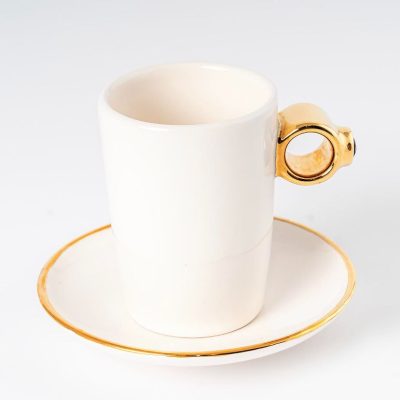Wedding Gift Couple Mug Golden Ring
