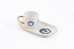 Evil Eye Latte Coffee Cup & Saucer