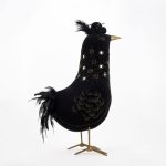 Handmade Black Velvet Bird