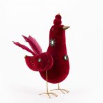 Handmade Red Velvet Bird