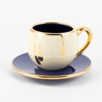 Teacup And Saucer Gold Rimmed