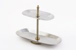 Oval Two Tier Serving Stand