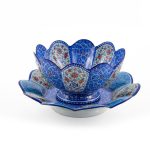 Decorative Copper Bowl & Plate Hand-Painted With Minakari