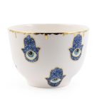 Lapis Blue Hamsa Bowl