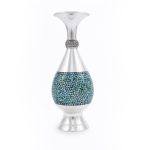 Firoozeh Koobi Turquoise On Silver Vase