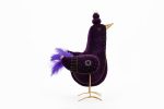 Handmade Purple Velvet Bird