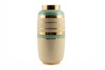 Tiffany Vase With Gold Trim