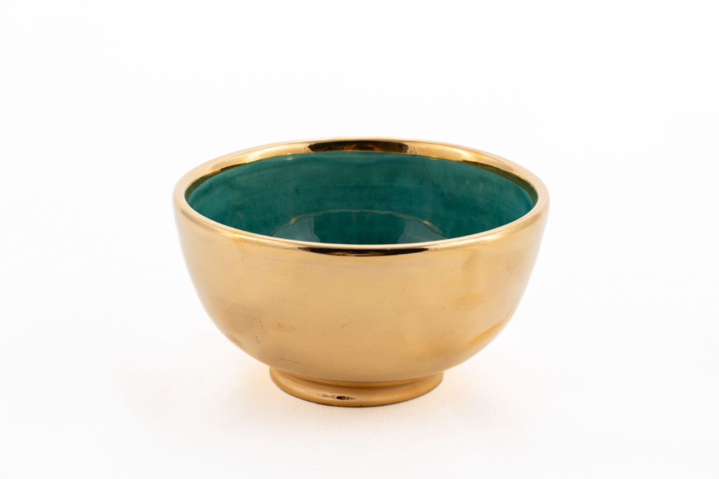 Gold Covered Bowl - Featured Image Gold Covered Bowl - Image 1
