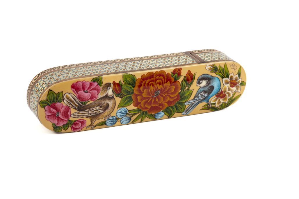 Handmade Khatam Painted Pencil Case - Featured Image Handmade Khatam Painted Pencil Case - Image 1