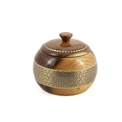 Khatam Wooden Handicraft Jar