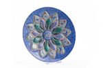 Handmade Minakari Enamel Copper Enamel Plate 20 cm