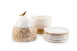 Calligraphy Ceramic Dish Set - Image 2