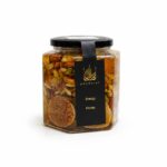 Cedar Energy Honey with Saffron Nuts and Fig