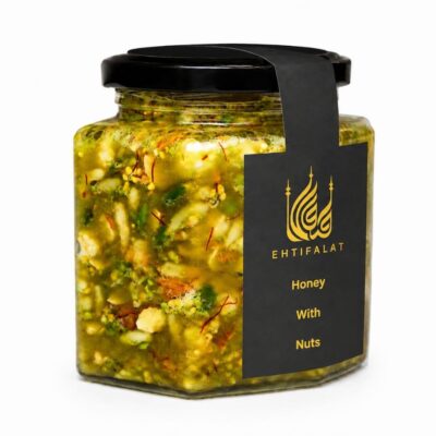 Royal Honey With Nuts and Saffron 500g Premium Honey Dubai